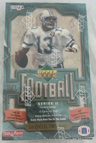 工場未開封ボックス / 1992年 Upper Deck Football シリーズ II Dan Marino 36パック|トレーディングカード ラフテル