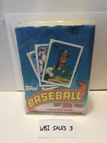 1989 Topps ベースボールワックスボックス 工場未開封|トレーディングカード ラフテル