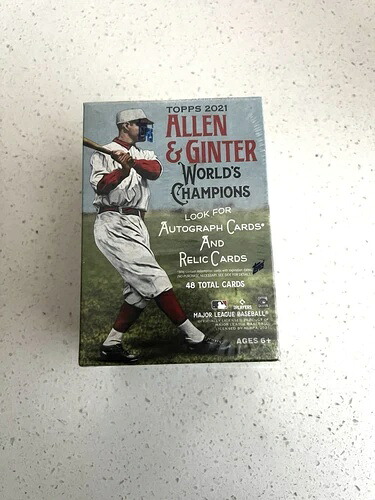 2021 Topps アレン&ギンター ワールドチャンピオンズ - ブラスターボックス 48枚入り - 工場未開封|トレーディングカード ラフテル