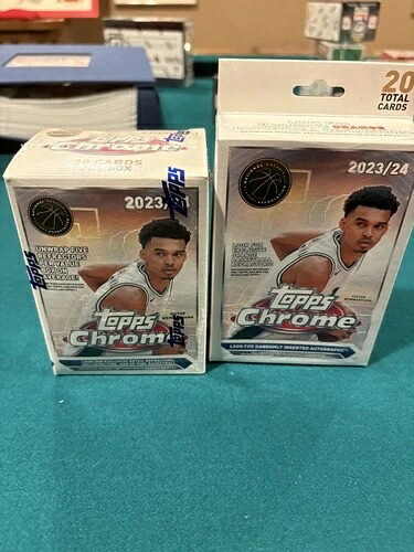 2023-24 Topps Chrome バスケットボール ブラスター1個とハンガー1個ボックス - 新品未開封｜トレーディングカード　ラフテル