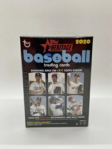 2020 Topps Heritage MLB Baseball ファクトリーシール ブラスターボックス!!! 1ボックスあたり72枚のカード|トレーディングカード ラフテル