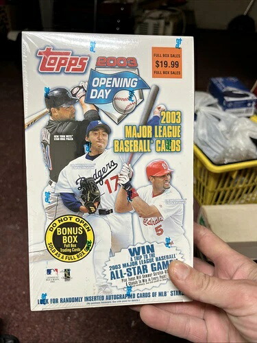 2003 Topps 開幕戦ベースボールボックス 工場未開封 22パック - 合計132枚|トレーディングカード ラフテル