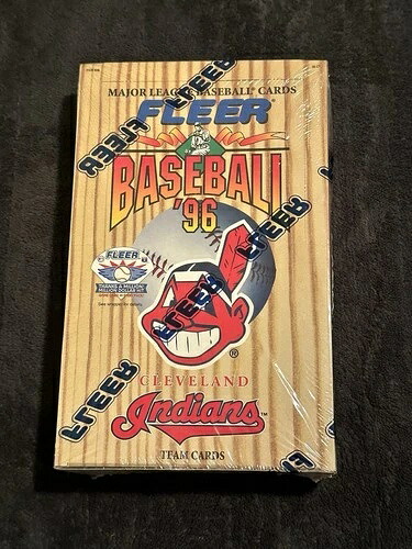 Fleer 1996 クリーブランド・インディアンス チームカード MLB シールドボックス チーフ・ワフー｜トレーディングカード　ラフテル