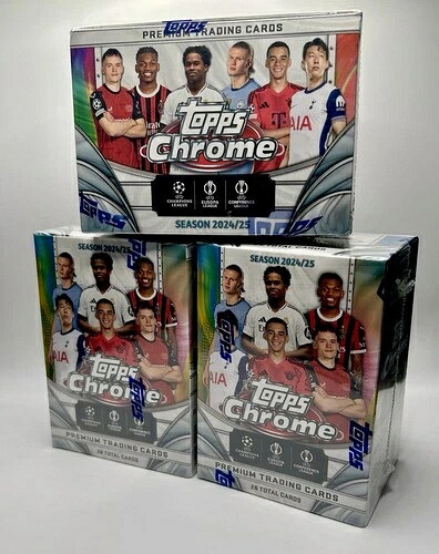 2024-25 Topps Chrome UEFAクラブ大会 ブラスターボックス 工場未開封 サッカー|トレーディングカード ラフテル