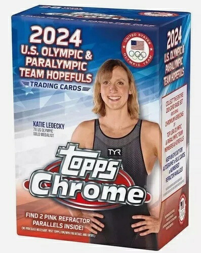 2024 Topps Chrome U.S. オリンピック ファクトリーシール ブラスターボックス 7パック｜トレーディングカード　ラフテル 43,560円