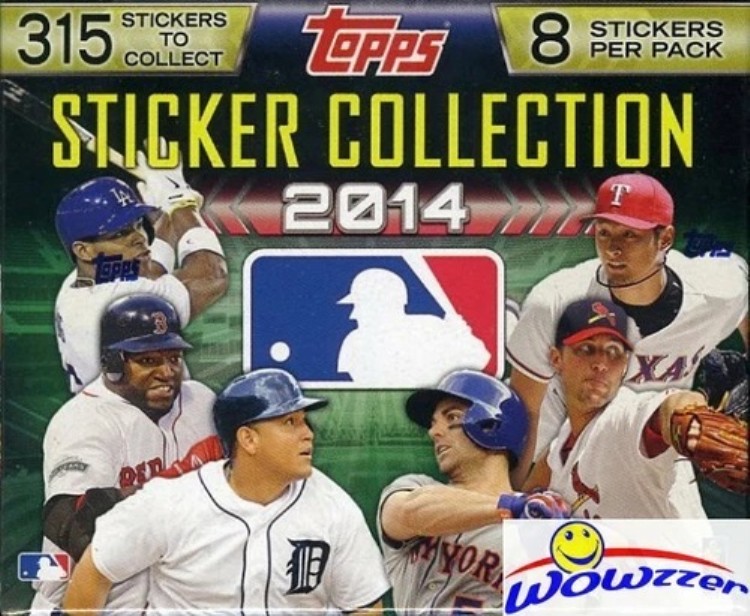 2014 Topps ベースボールステッカー 巨大工場未開封 50枚パックボックス - 激レア!|トレーディングカード ラフテル