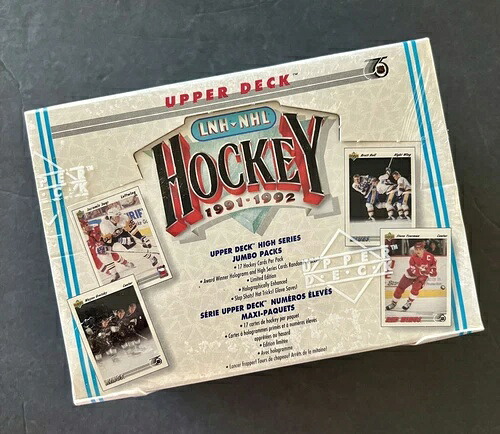 1991 - 1992 Upper Deck Hockey LNH/NHL HI # ジャンボ トレーディング カード ボックス 工場未開封|トレーディングカード ラフテル