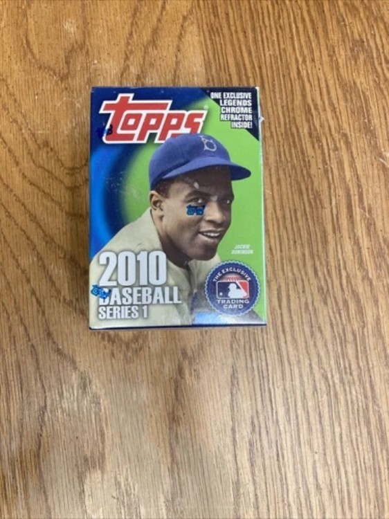2010 Topps シリーズ 1 ジャッキー・ロビンソン 未開封 ボックス 55 カード クローム リフラクター|トレーディングカード ラフテル