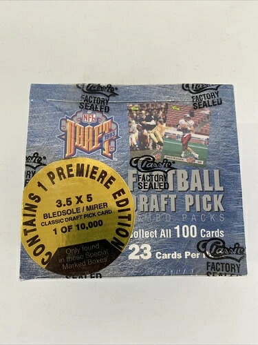 1993 クラシックフットボール NFL フットボール ドラフトピック ルーキー 未開封 ジャンボワックスボックス｜トレーディングカード　ラフテル
