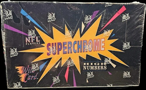 1993 ワイルドカード スーパークローム フットボール NFL (工場未開封) ホビーボックス 15000個中9970個｜トレーディングカード　ラフテル