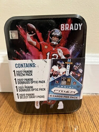 2023 NFL コレクターズティン トム・ブレイディ 2021-22 プリズム オプティック セレクト ファクトリーシール｜トレーディングカード　ラフテル