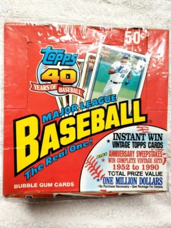 Topps 40周年記念 MLB ザ・リアル・ワン スクエアサイズ シールドボックス｜トレーディングカード　ラフテル