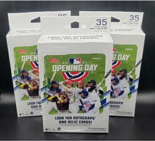 Topps 2021 開幕戦 ハンガーボックス ロット3 - 工場未開封 新品|トレーディングカード ラフテル