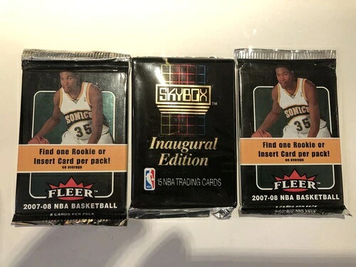 2007-08 Fleer NBA バスケットボール カードパック 2 個 (新品未開封カード 16 枚、ボーナスパック付き)｜トレーディングカード　ラフテル