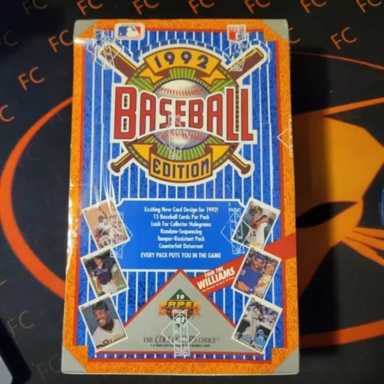 1992年 Upper Deck ベースボールカード 工場未開封ボックス - テッド・ウィリアムズを探せ|トレーディングカード ラフテル