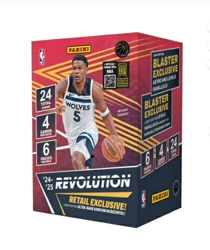 2024-25 パニーニ レボリューション NBA バスケットボール ファクトリーシール ブラスターボックス 24枚入り|トレーディングカード ラフテル