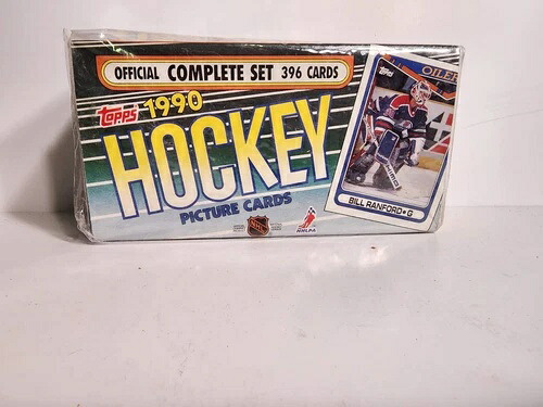 1990 Topps ホッケー コンプリートセット 新品未開封 シール付きボックス - 396枚のNHLカード|トレーディングカード ラフテル