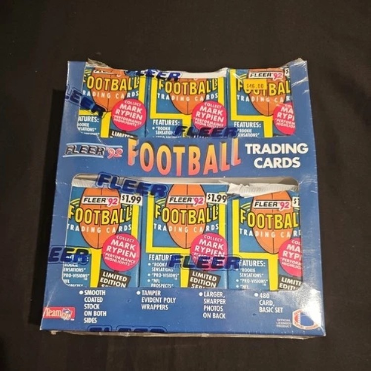 1992 Fleer フットボール ジャンボ 未開封ボックス リアインサート ルーキーセンセーションズ|トレーディングカード ラフテル