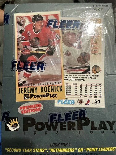 1993-94 Fleer PowerPlay ホッケーワックスボックス、工場未開封｜トレーディングカード　ラフテル