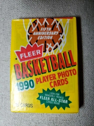 未開封 1990年 Fleer バスケットボール ワックス パック - 前面にマイケル・ジョーダンの刻印あり｜トレーディングカード　ラフテル