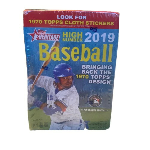 2019 Topps Heritage High Number Baseball Blaster Box (布製ステッカー) 未開封新品|トレーディングカード ラフテル