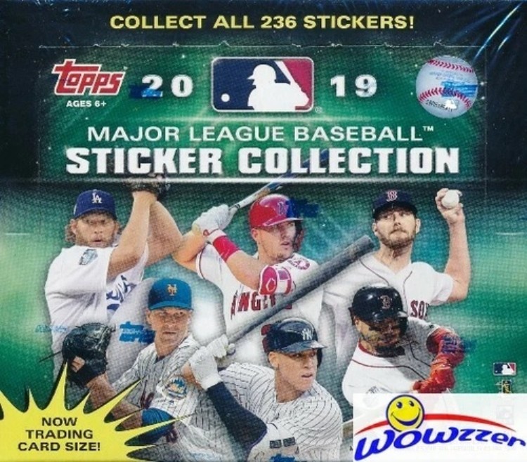 2019 Topps ベースボール ステッカー 大量 工場未開封 50 パック ボックス - ステッカー 200 枚 !!|トレーディングカード ラフテル