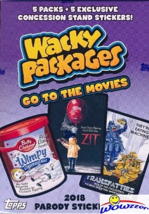 2018 Topps Wacky Packages Go to the Movies 限定工場未開封ブラスターボックス|トレーディングカード ラフテル