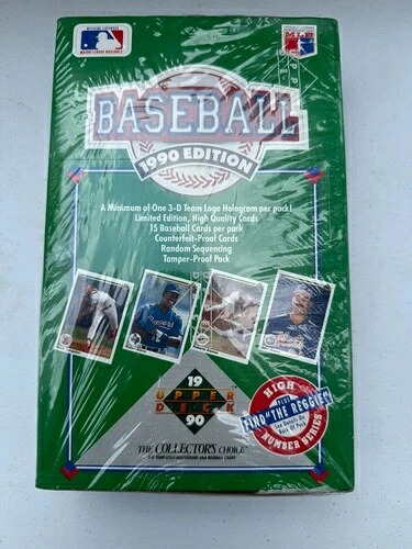 1990年 Upper Deck ベースボール 工場未開封 36パック入りボックス レジを探せ|トレーディングカード ラフテル