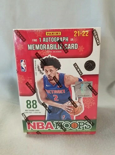 2021-22 Panini NBA Hoops 冬季限定ブラスターボックス - 工場未開封 1 オート/メモリ|トレーディングカード ラフテル