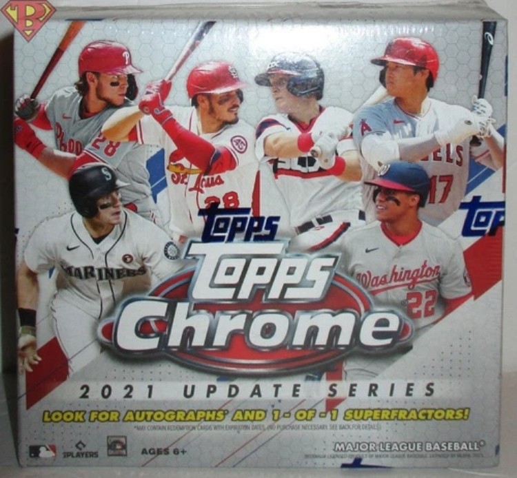 2021 Topps Chrome Update Baseball Mega Box 工場未開封オート&スーパーフラクター|トレーディングカード ラフテル