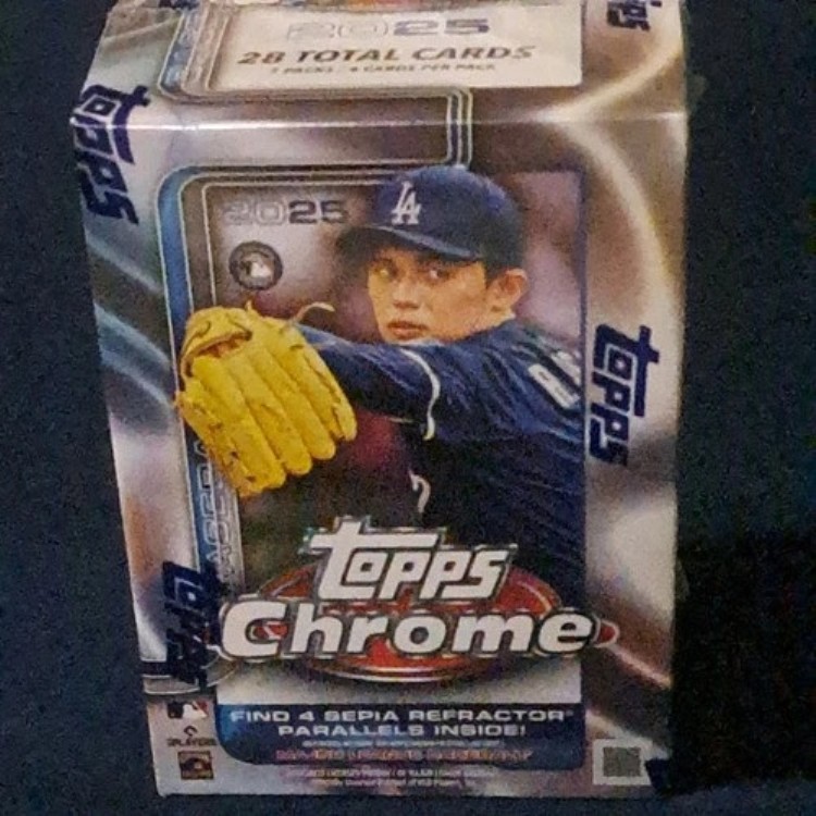 2025 Topps Chrome Baseball 工場未開封ブラスターボックス!!｜トレーディングカード　ラフテル