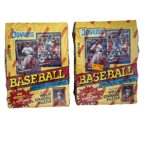 1991年シリーズ1 Donruss 野球パズル&カード 36個入り 工場未開封 2個セット|トレーディングカード ラフテル