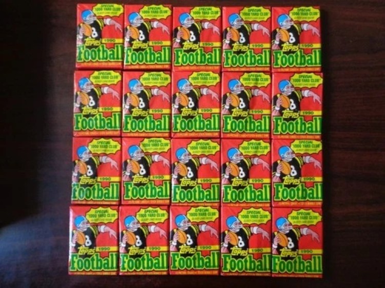 1990年 Topps フットボール シールワックスパック 20枚セット モンタナ・サンダース・マリノ|トレーディングカード ラフテル