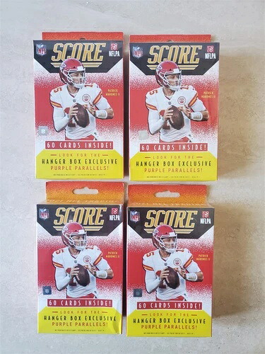 2021年 Panini ファクトリーシール スコアハンガーボックス ロット x4 フットボール|トレーディングカード ラフテル