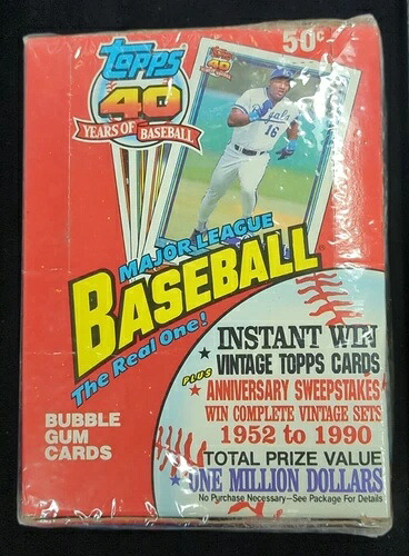 1991 Topps Baseball 40 Years Of Baseball ワックスボックス 36パック 未開封｜トレーディングカード　ラフテル 43,560円