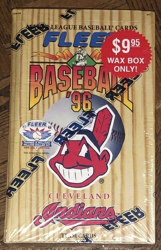 1996 FLEER ベースボール クリーブランド インディアンス ワックスボックス 未開封|トレーディングカード ラフテル