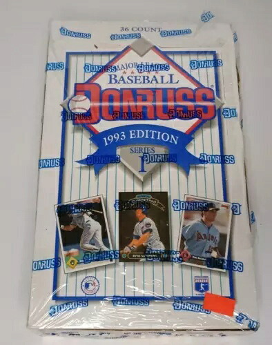 1993年 Donruss MLB シリーズ1 ベースボールカード 工場未開封ボックス 36枚入り|トレーディングカード ラフテル