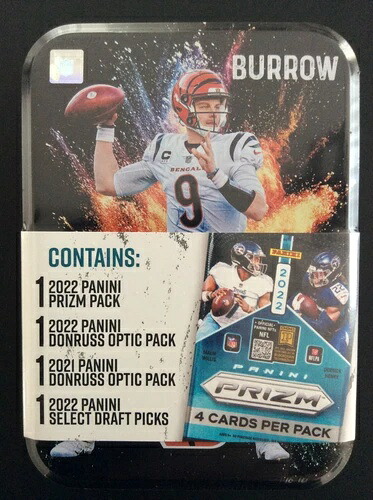 2021/22 フットボール コレクター向けブリキボックス 工場未開封 新品 JOE BURROW｜トレーディングカード　ラフテル