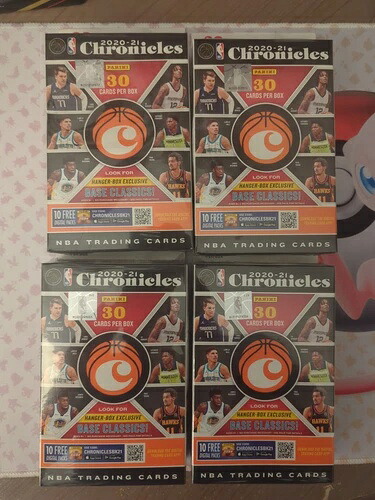 2020-21 パニーニ クロニクルズ NBA バスケットボール ハンガーボックス - 新品未開封 4個セット｜トレーディングカード　ラフテル