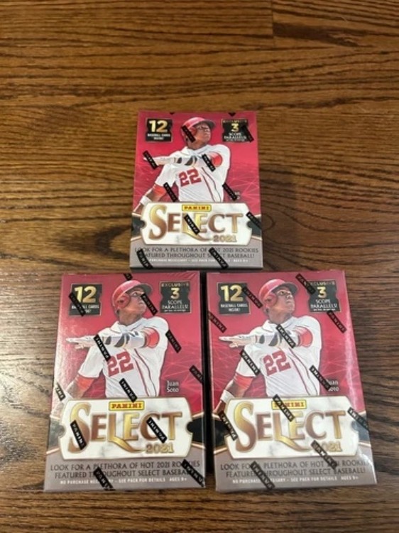 (3) 2021 Panini Select Baseball シールドブラスターボックス - 限定スコープパラレル|トレーディングカード ラフテル