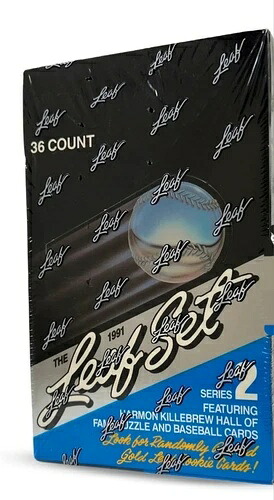1991 リーフセット ベースボールシリーズ2 トレーディングカード 工場封印ワックスボックス 36枚入り 新品|トレーディングカード ラフテル