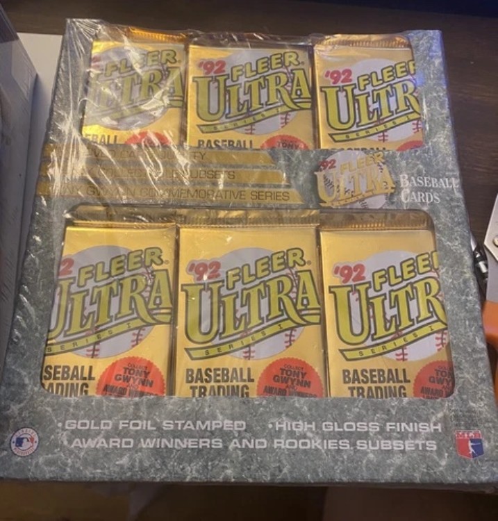 1992 FLEER ウルトラベースボール シリーズ1 工場未開封 チェロボックス - 36パック|トレーディングカード ラフテル