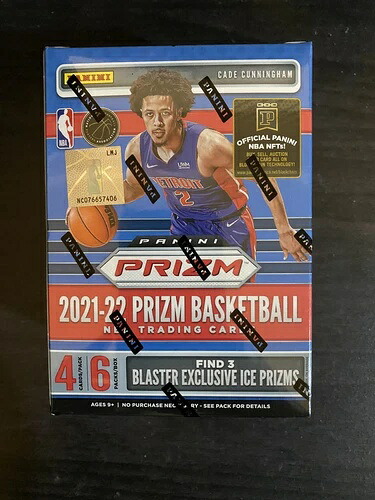 NBA 2021-22 パニーニ バスケットボール プリズム ブラスターボックス 工場未開封カード|トレーディングカード ラフテル