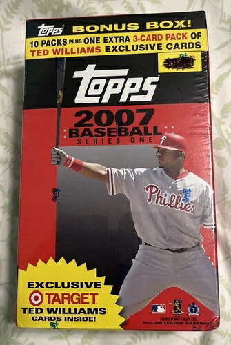 2007 TOPPS ベースボール シリーズ1 ボーナスボックス ターゲット限定 新品未開封 テッド・ウィリアムズ|トレーディングカード ラフテル