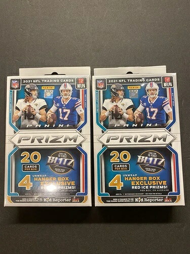 2021年 Prizm フットボールハンガーボックス 工場未開封 2個セット｜トレーディングカード　ラフテル