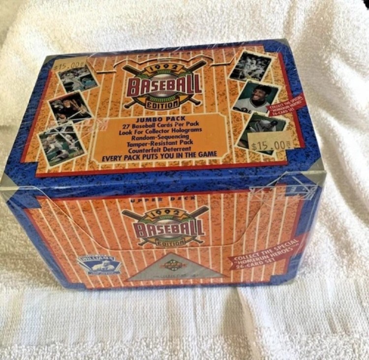 1992年 Upper Deck ベースボール ジャンボパック ボックス - 工場未開封｜トレーディングカード　ラフテル 43,560円