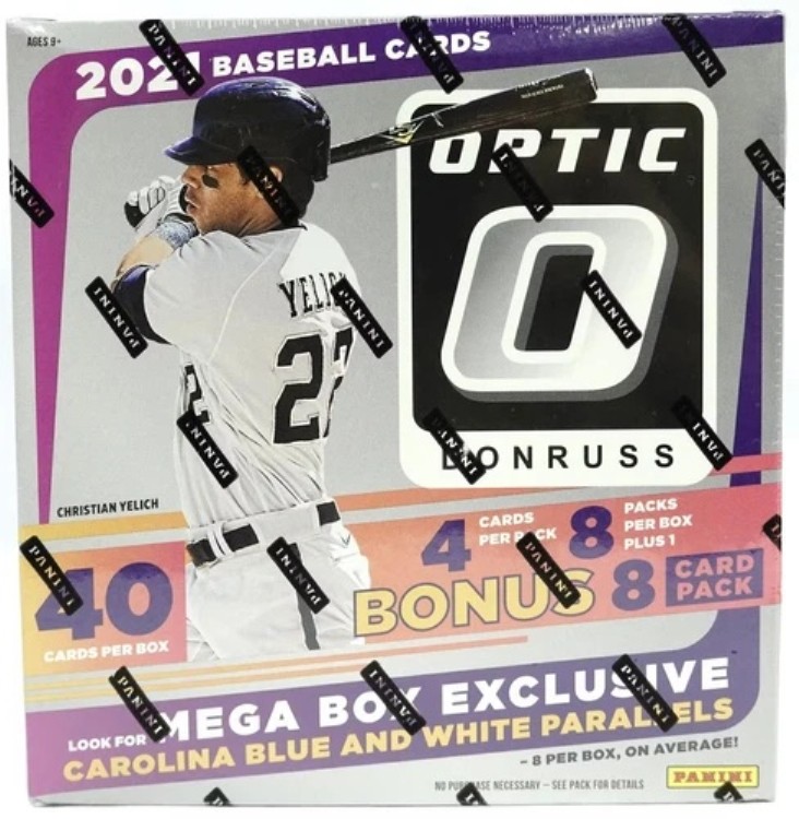2021 Panini Donruss Optic Baseball 工場未開封メガボックス（9パック）｜トレーディングカード　ラフテル 43,560円