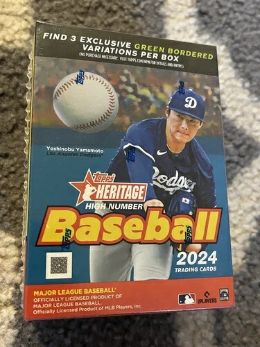 2024 Topps Heritage High Number Baseball Blaster Box 新品未開封｜トレーディングカード　ラフテル