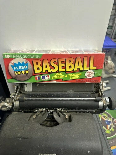 1990年 Fleer ベースボールカード 10周年記念版 工場未開封ボックス 660枚入り|トレーディングカード ラフテル