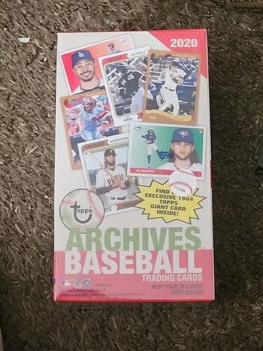 2020 TOPPS アーカイブ ブラスターボックス ベースボール ファクトリーシール|トレーディングカード ラフテル